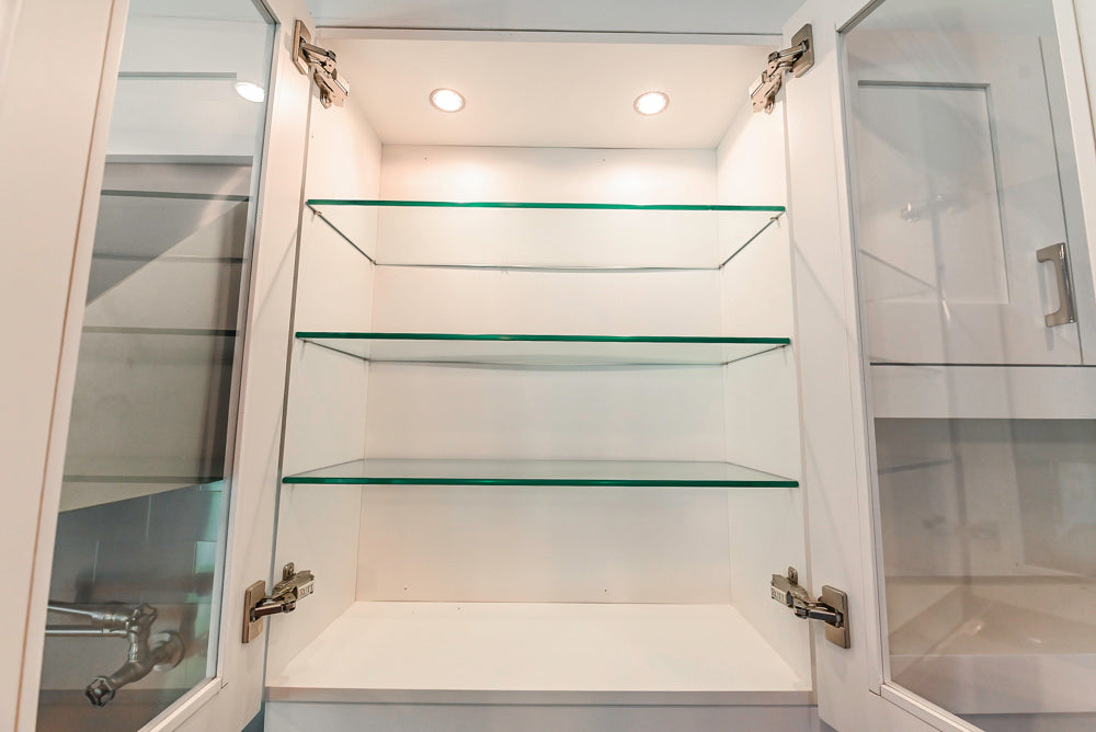 Rutt Transitional White Kitchen with Island, Wet Bar, Granite Countertops & Appliances