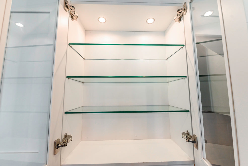 Rutt Transitional White Kitchen with Island, Wet Bar, Granite Countertops & Appliances