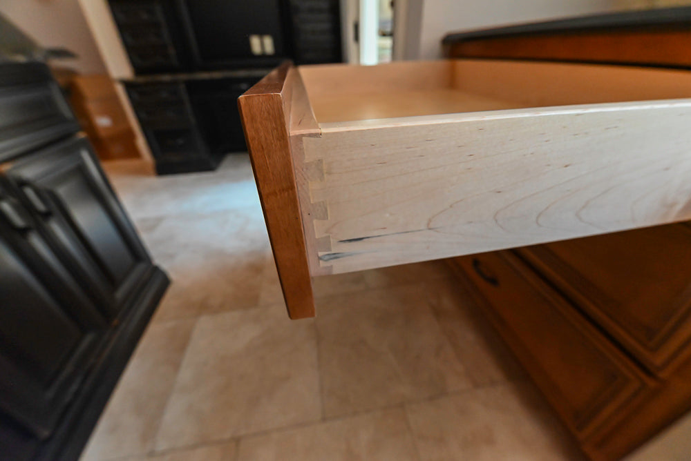 Brighton Traditional Natural Wood Kitchen with Island, Desk Area & Appliances