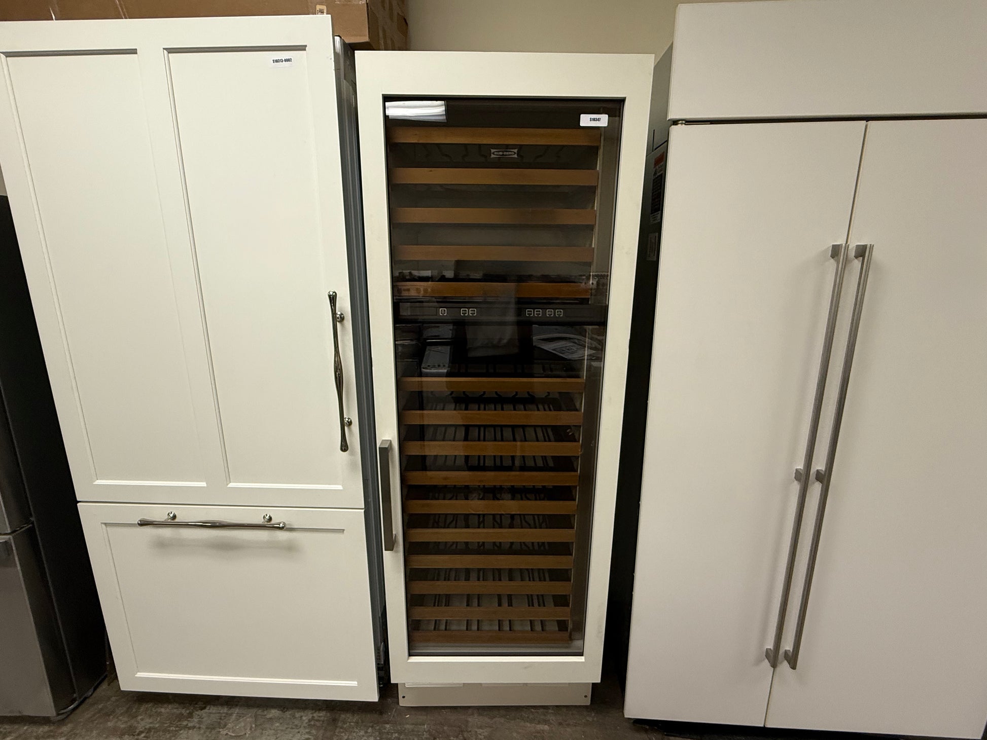 Sub-Zero 427G 27" White Paneled Dual Zone Tall Wine Cooler, Right Hinged, Panel Ready, 2011