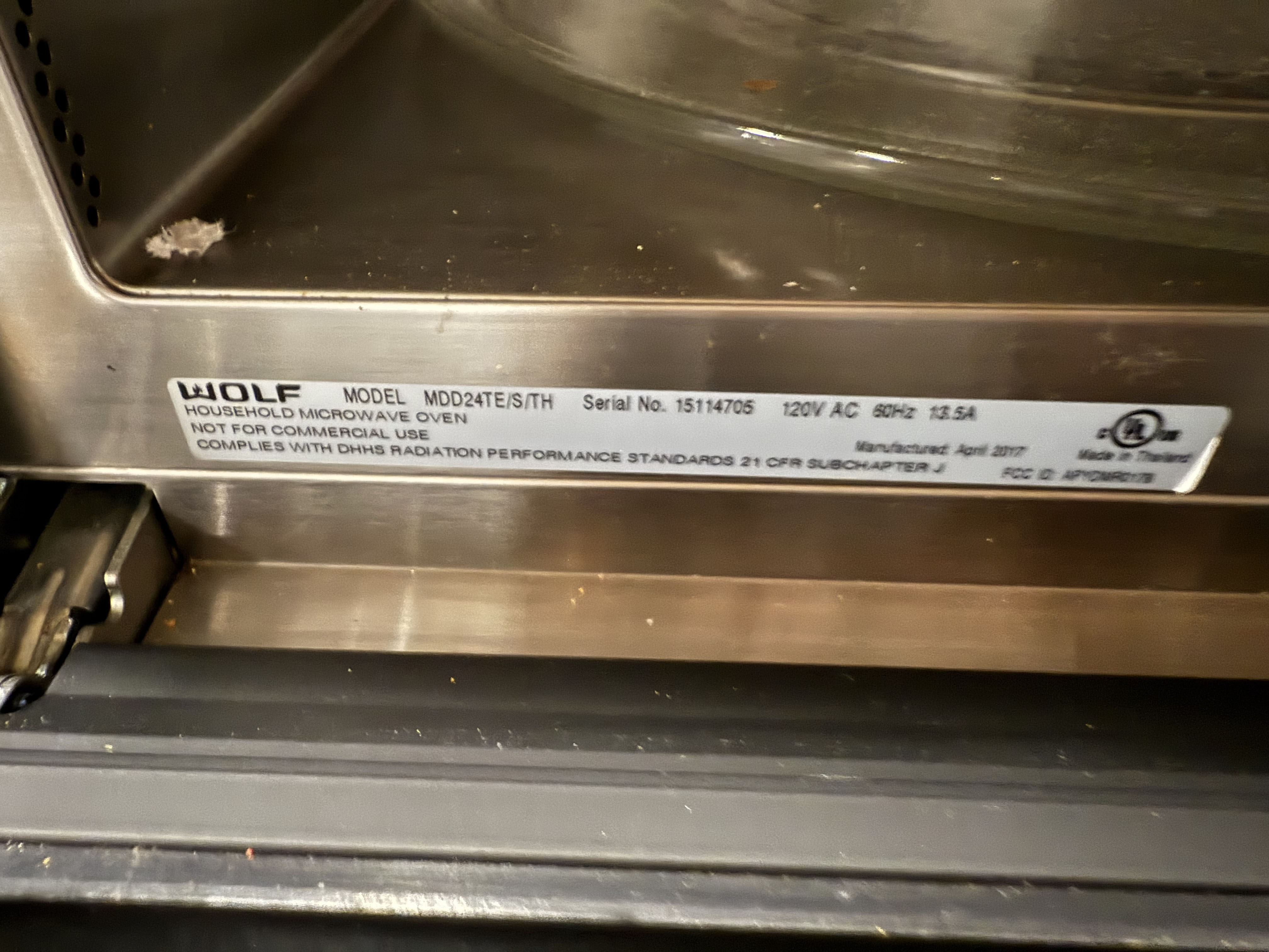 Wolf MDD24TE/S/TH 24" Stainless Steel Built-In Microwave Oven