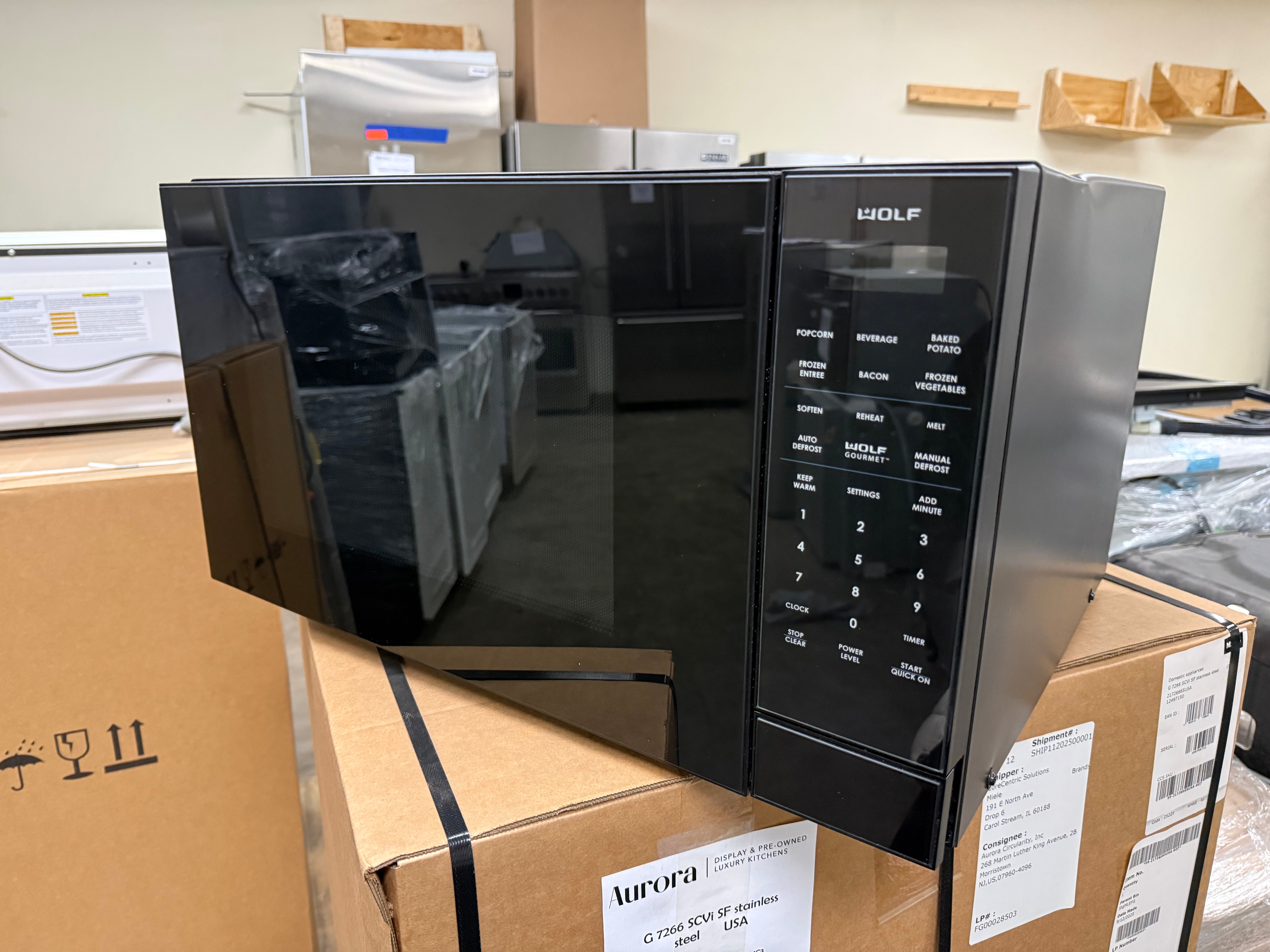 Wolf MS24 24" Black Countertop Microwave