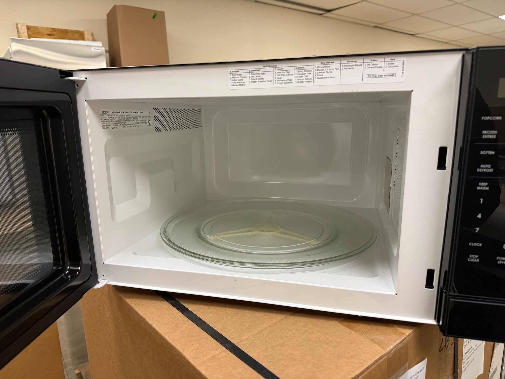 Wolf MS24 24" Black Countertop Microwave