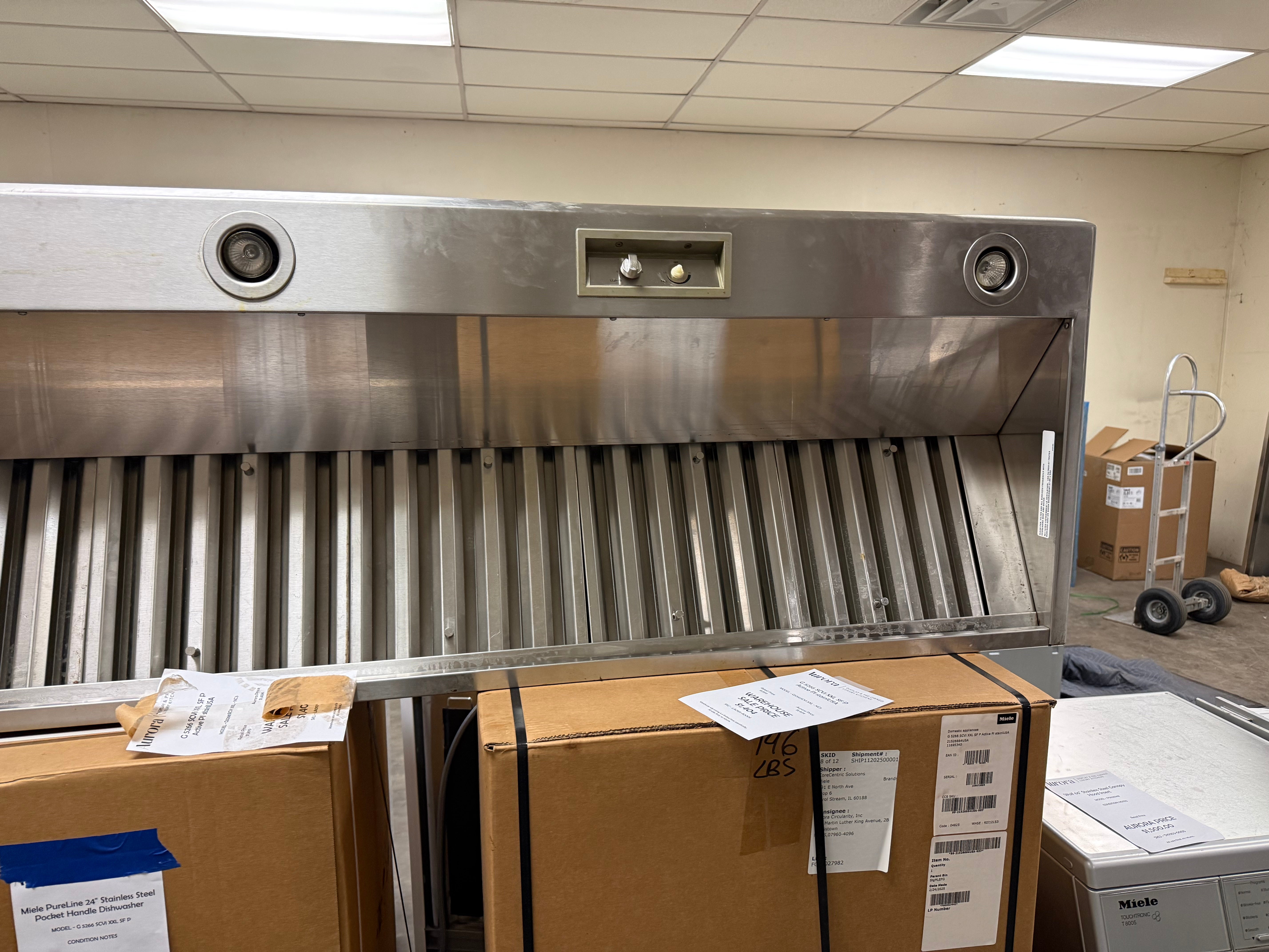 Wolf PW662418 66" Stainless Steel Wall Mount Canopy Hood