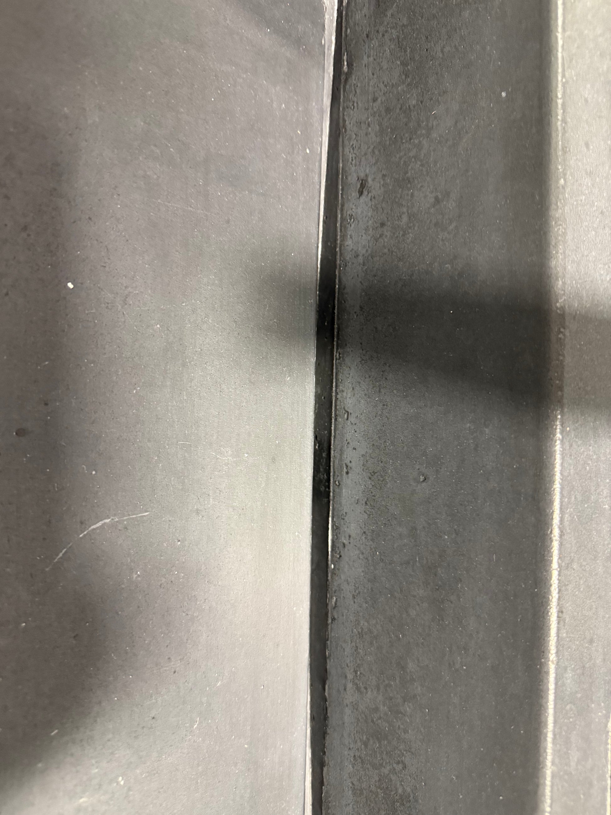 Custom 35" Natural Wood Wall Mount Vanity With Integrated Black Sink Top and Matte Black Faucet