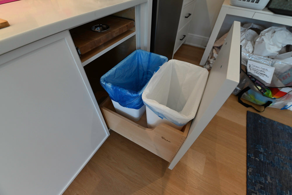 Rein & Jac Transitional White & Oak Kitchenette with Sink & Faucet