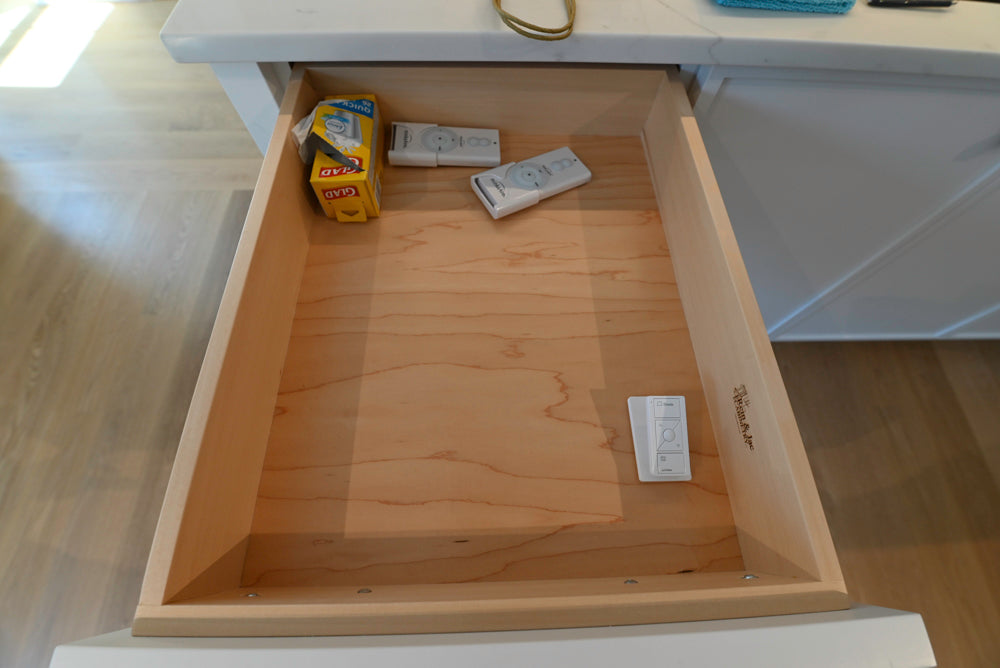 Rein & Jac Transitional White & Oak Kitchenette with Sink & Faucet