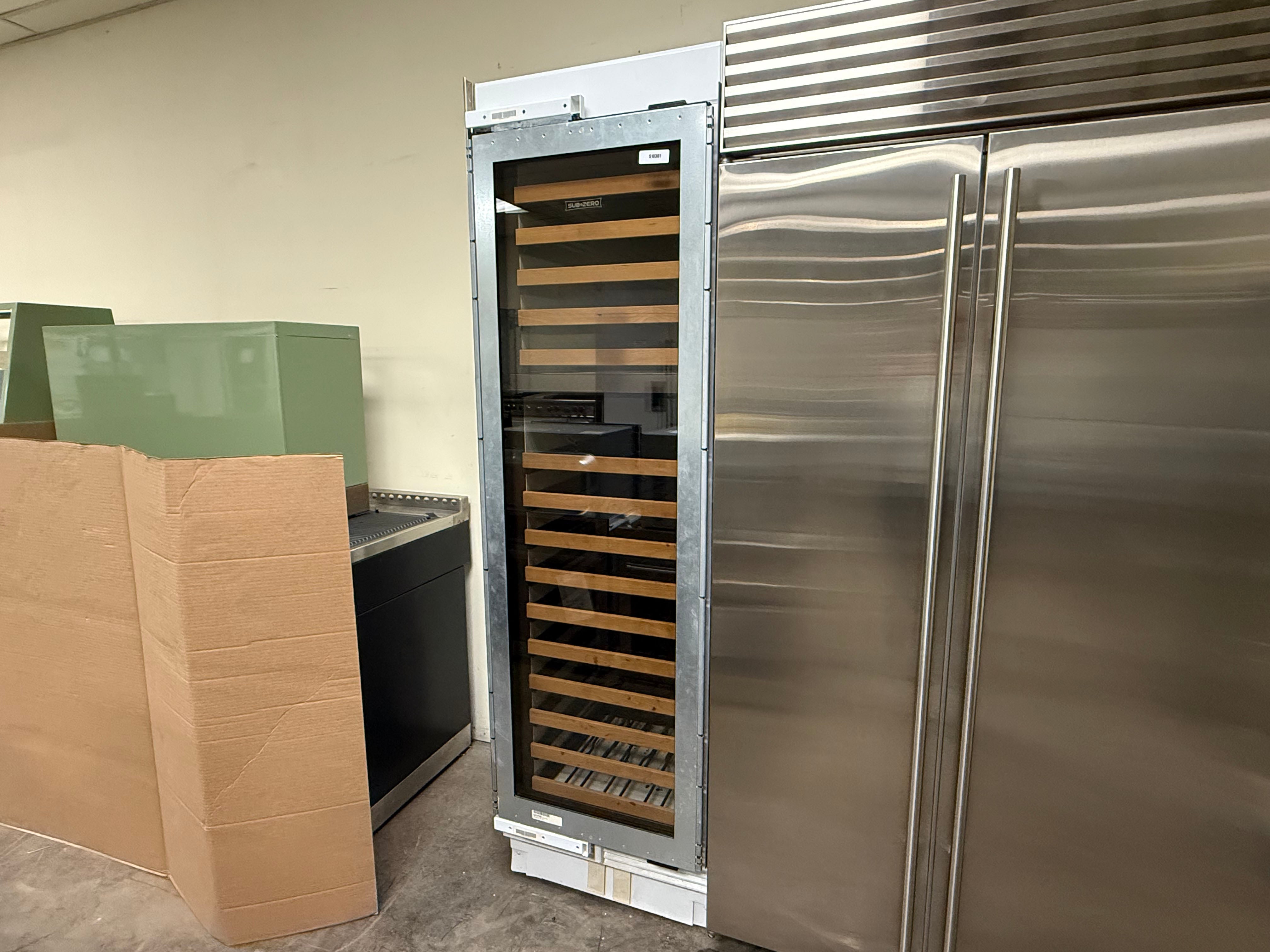 Sub-Zero IW-24 24" Panel Ready with Glass Door Tall Wine Cooler, 2016, Pre-Owned