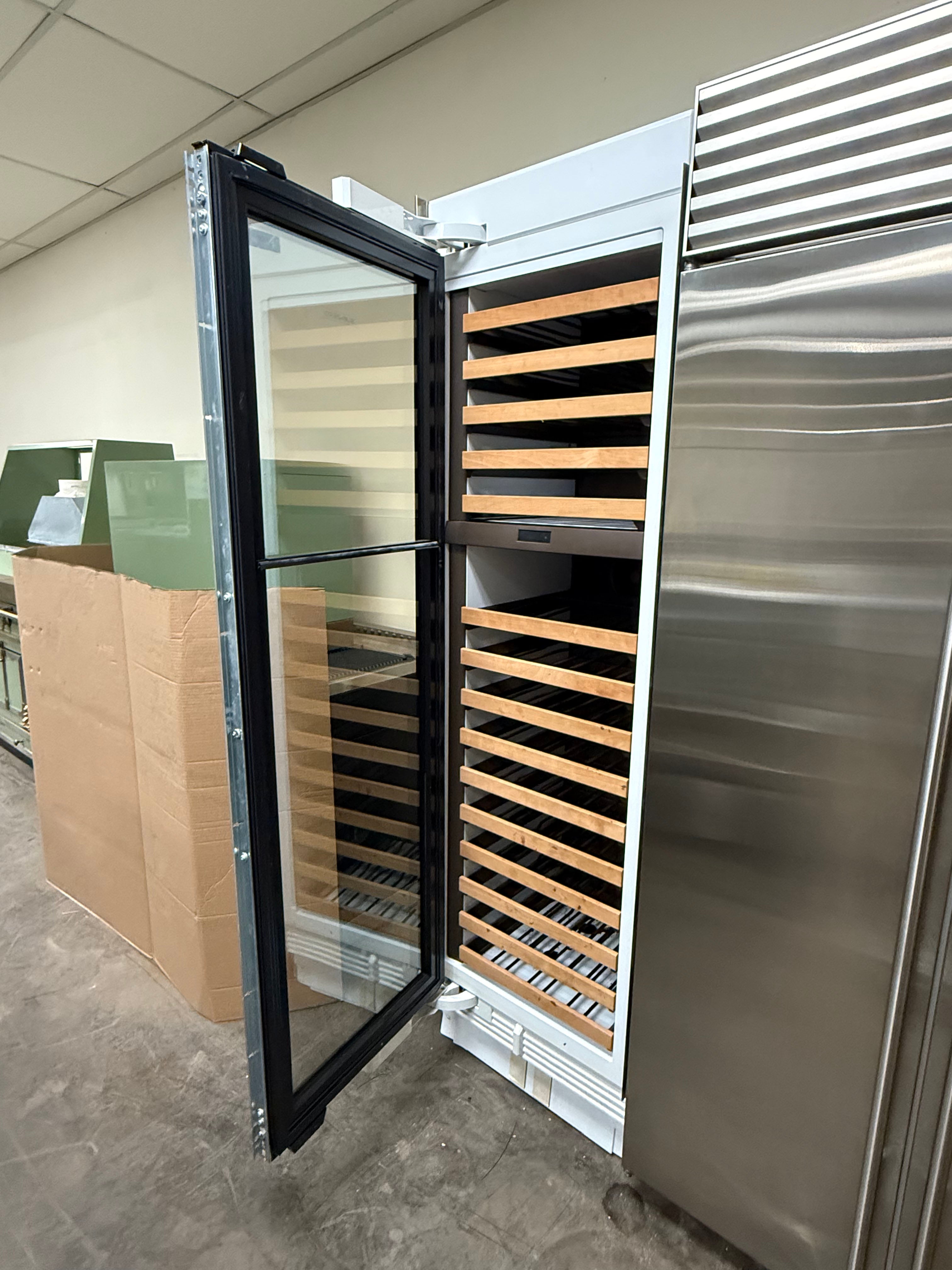 Sub-Zero IW-24 24" Panel Ready with Glass Door Tall Wine Cooler, 2016, Pre-Owned