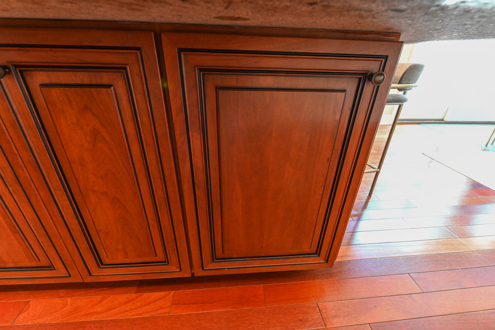 Pennville Traditional Wooden Kitchen with Granite Countertops and Thermador Appliances