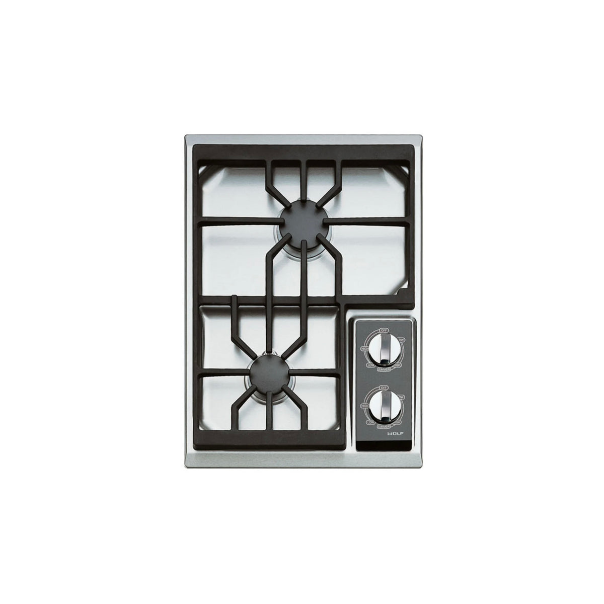 Wolf CT15G/S 15" Stainless Steel Gas Cooktop