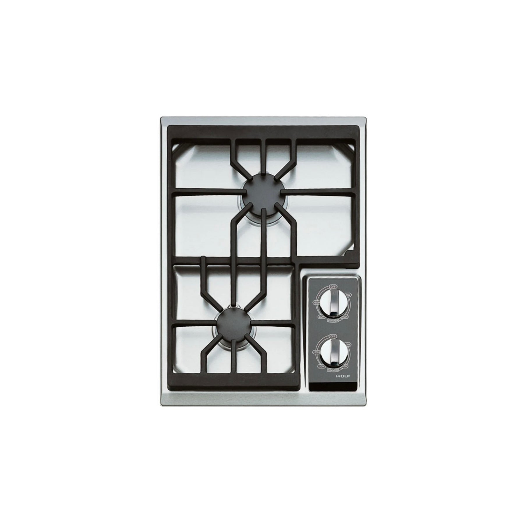 Wolf CT15G/S 15" Stainless Steel Gas Cooktop