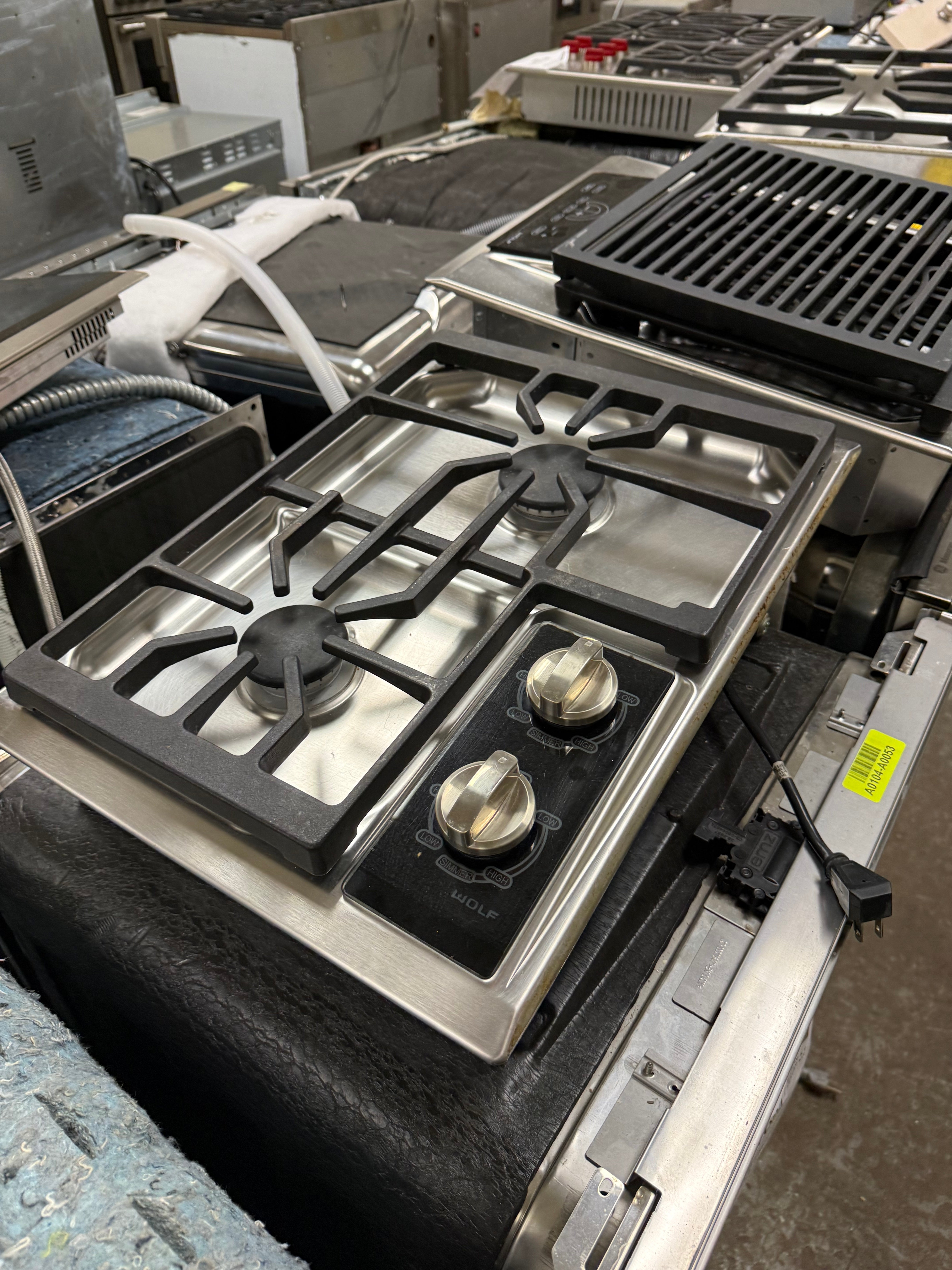 Wolf CT15G/S 15" Stainless Steel Gas Cooktop