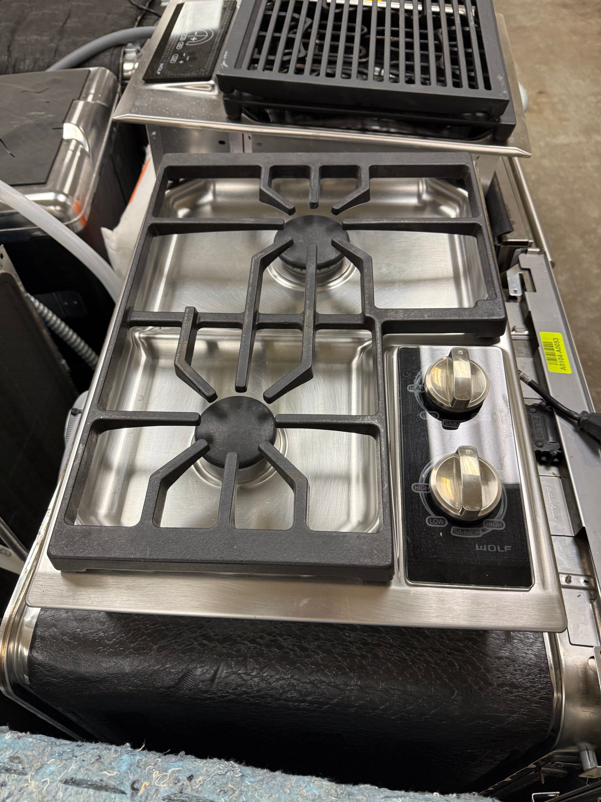 Wolf CT15G/S 15" Stainless Steel Gas Cooktop