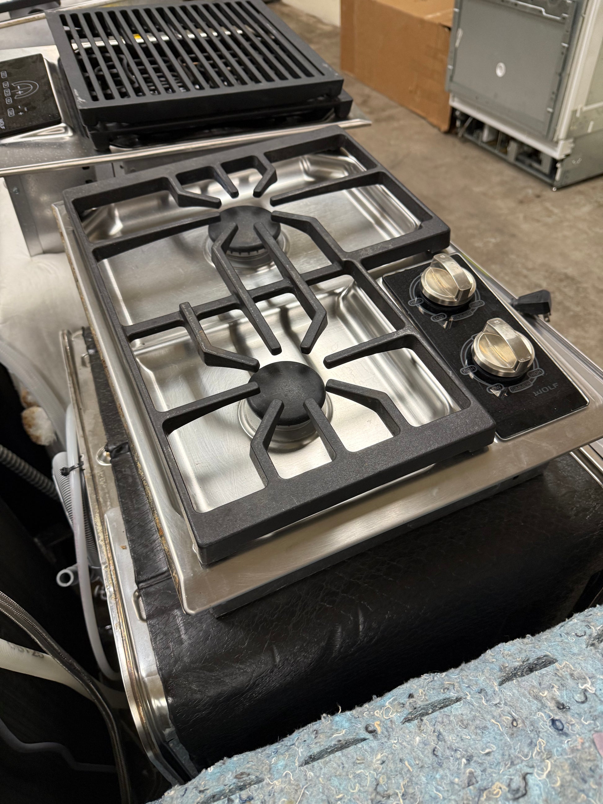 Wolf CT15G/S 15" Stainless Steel Gas Cooktop