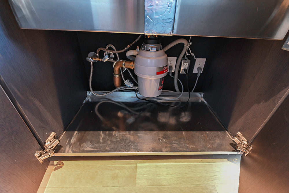 Custom Modern Wood Veneer Kitchen with White Marble Countertops and Wolf & Miele Appliances