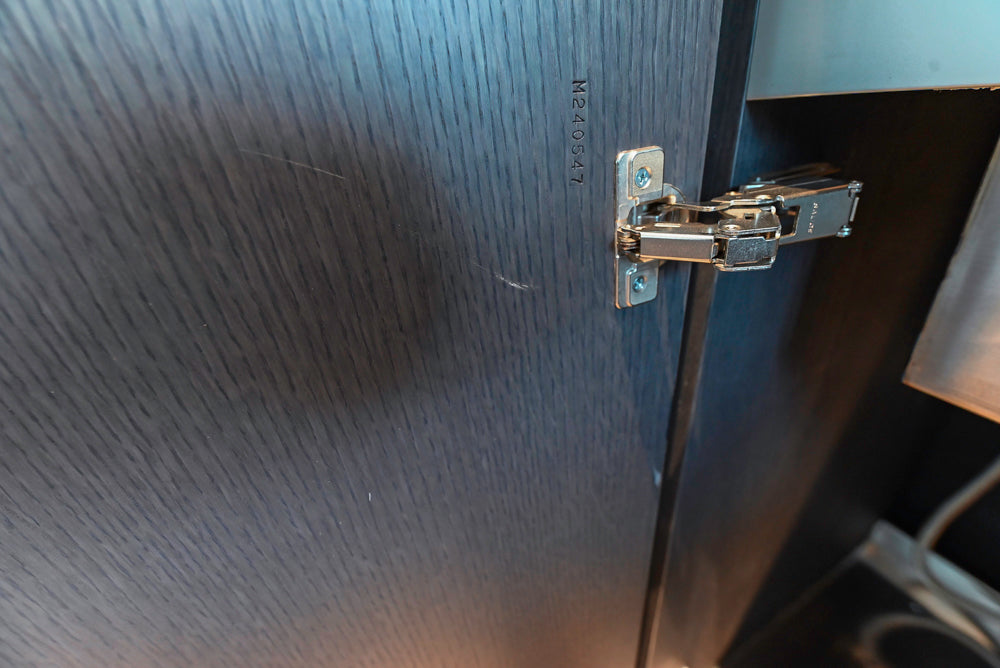 Custom Modern Wood Veneer Kitchen with White Marble Countertops and Wolf & Miele Appliances