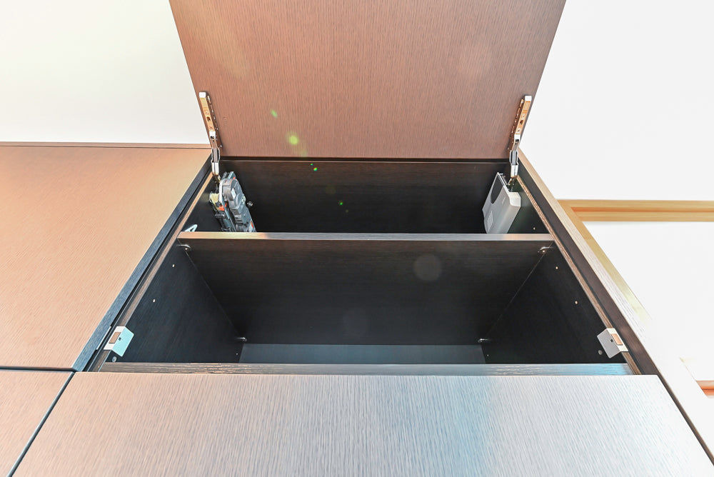 Custom Modern Wood Veneer Kitchen with White Marble Countertops and Wolf & Miele Appliances