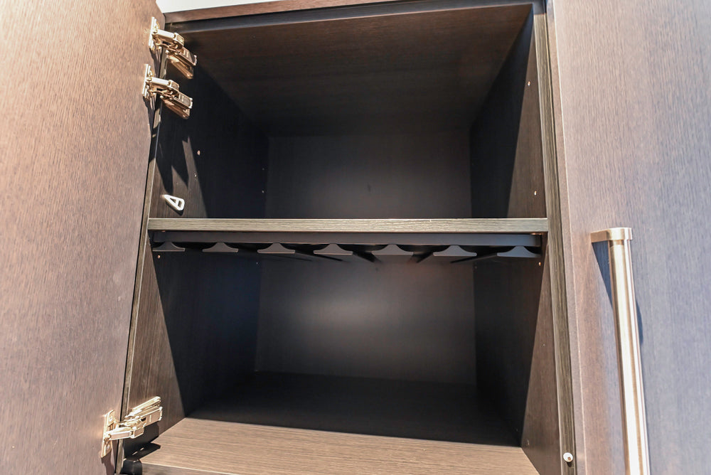 Custom Modern Wood Veneer Kitchen with White Marble Countertops and Wolf & Miele Appliances