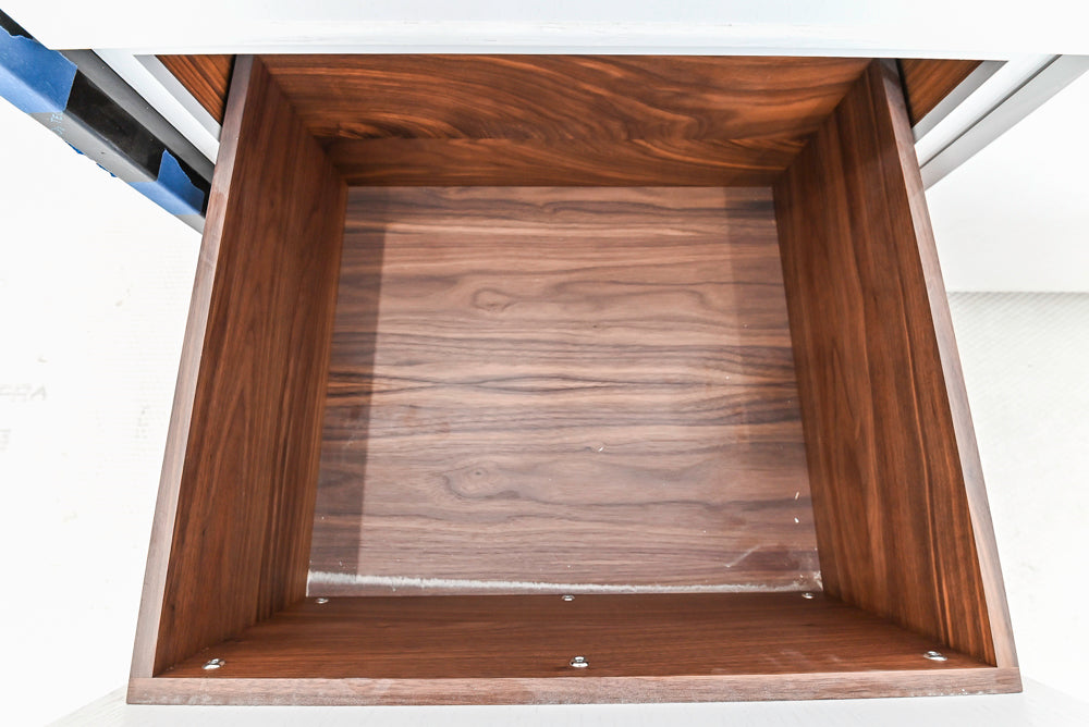 Custom Transitional White Kitchen with Island and Quartzite Countertops