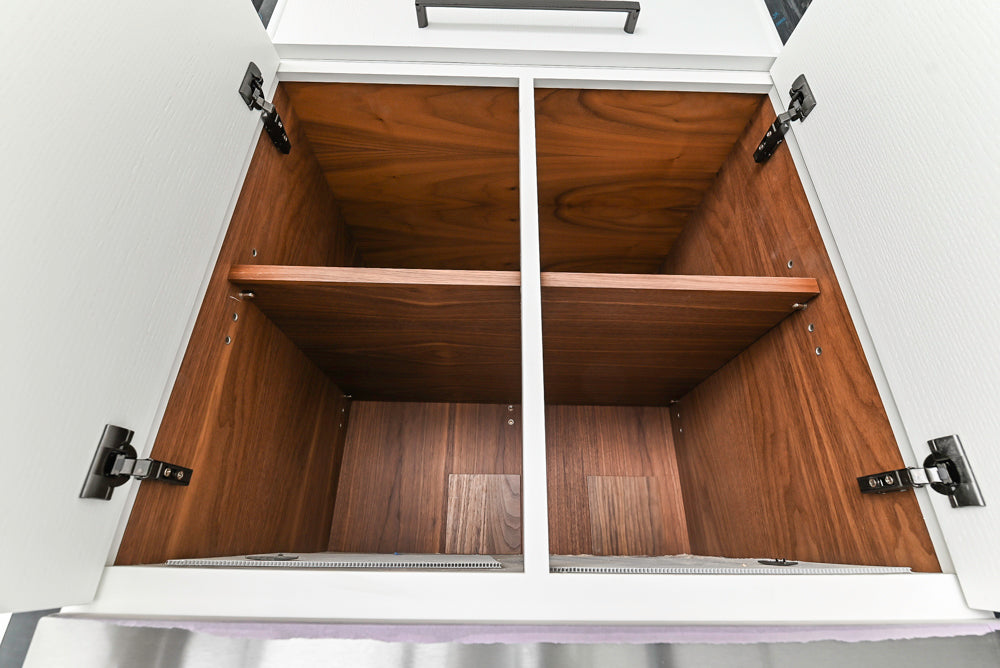 Custom Transitional White Kitchen with Island and Quartzite Countertops