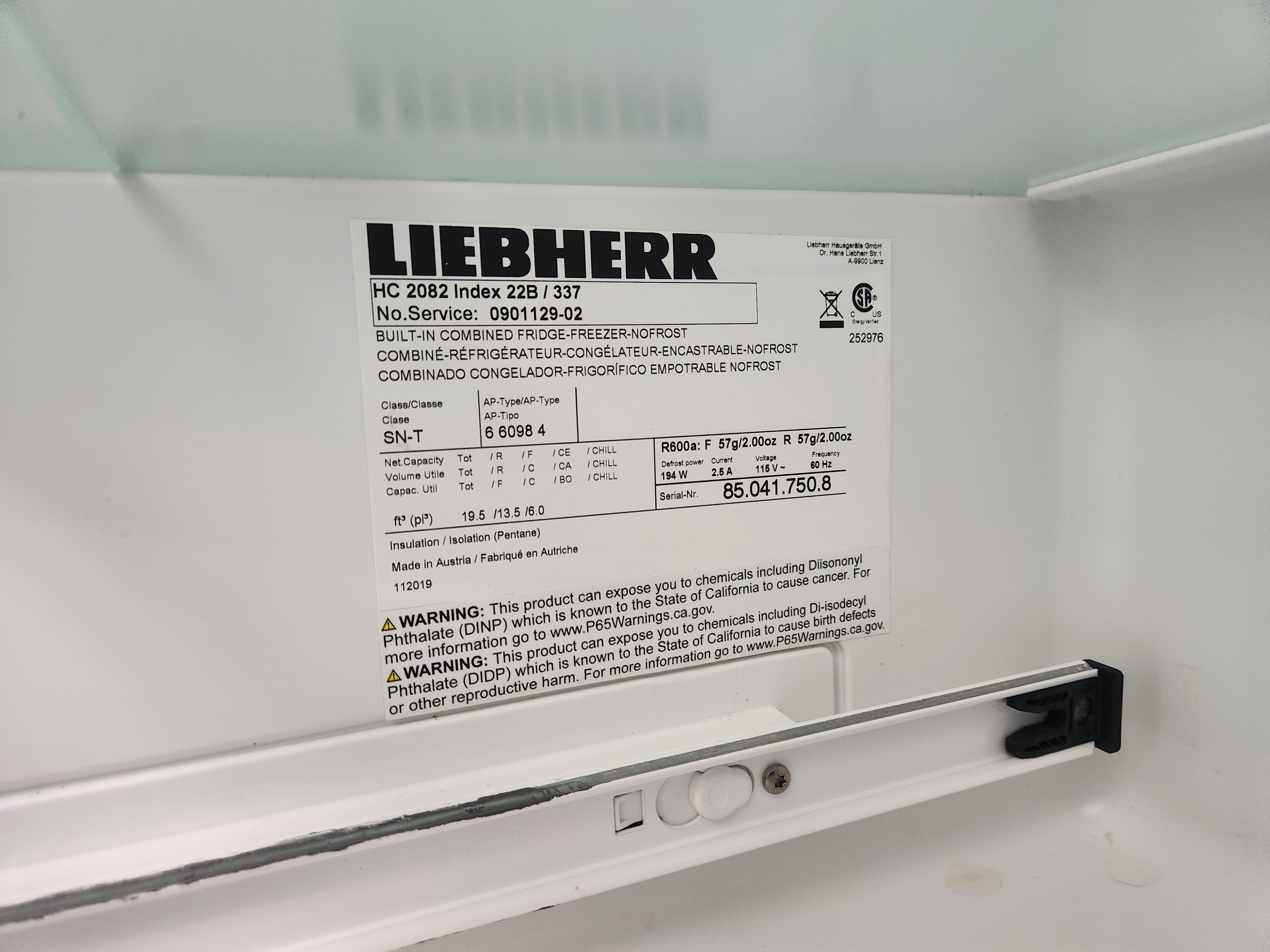 Liebherr HC 2082 36" Paneled 4-Door French Door Refrigerator
