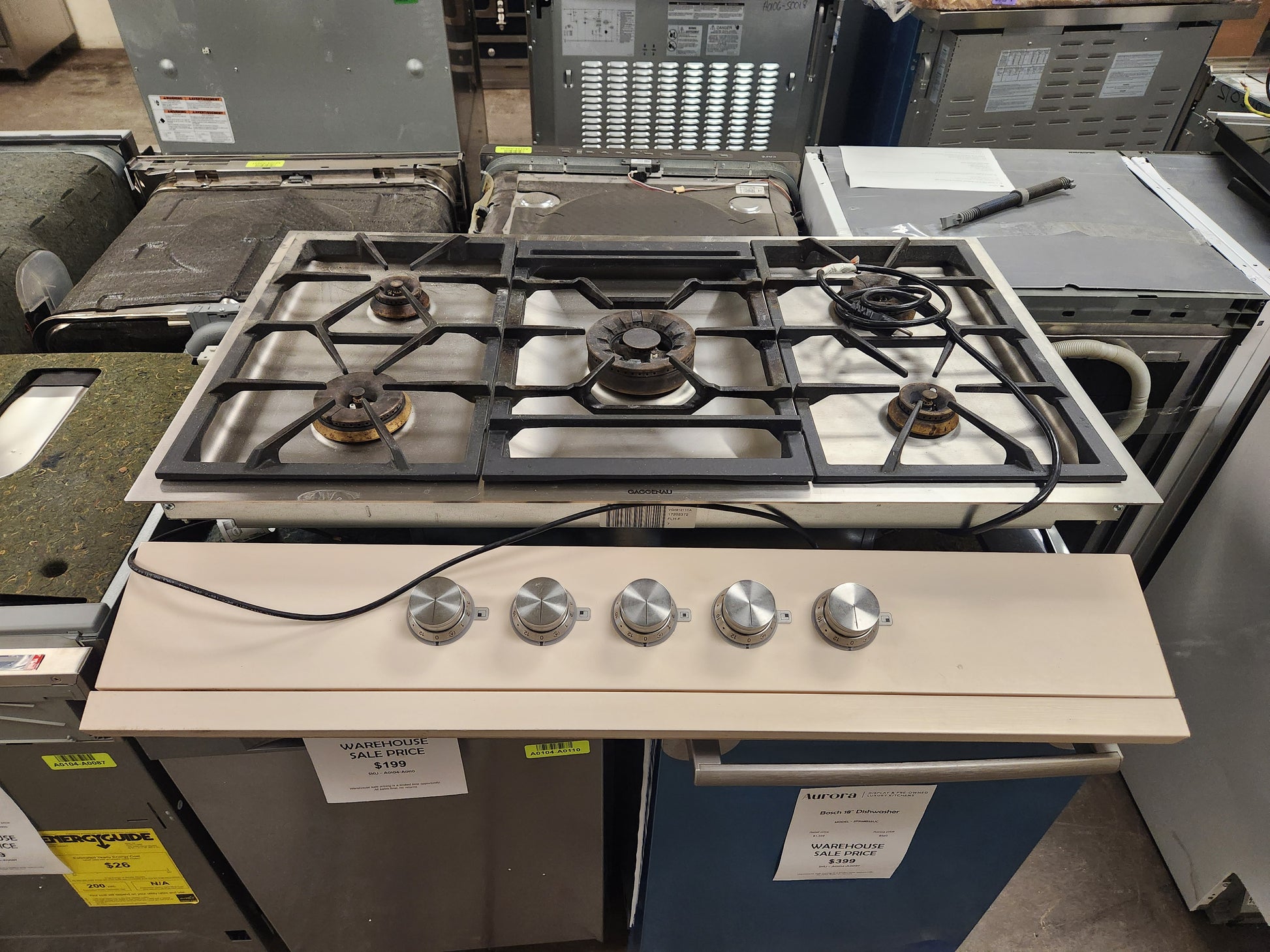 Gaggenau 400 Series VG491211CA 36" Stainless Steel Gas Cooktop