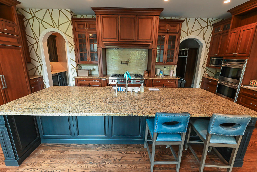 Century Traditional Cherry Kitchen with Granite Countertops and Sub-Zero and Wolf Appliances