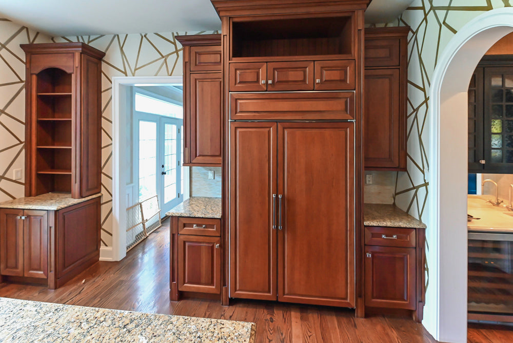 Century Traditional Cherry Kitchen with Granite Countertops and Sub-Zero and Wolf Appliances