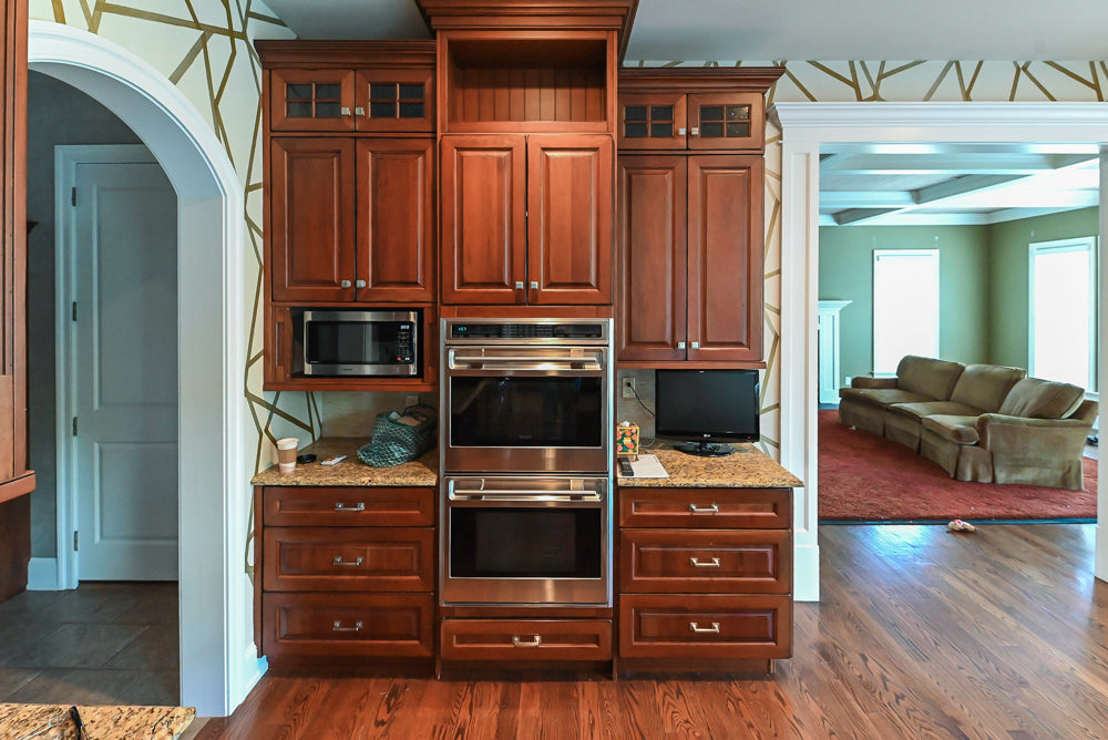 Century Traditional Cherry Kitchen with Granite Countertops and Sub-Zero and Wolf Appliances