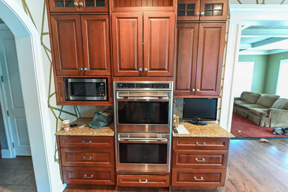 Century Traditional Cherry Kitchen with Granite Countertops and Sub-Zero and Wolf Appliances