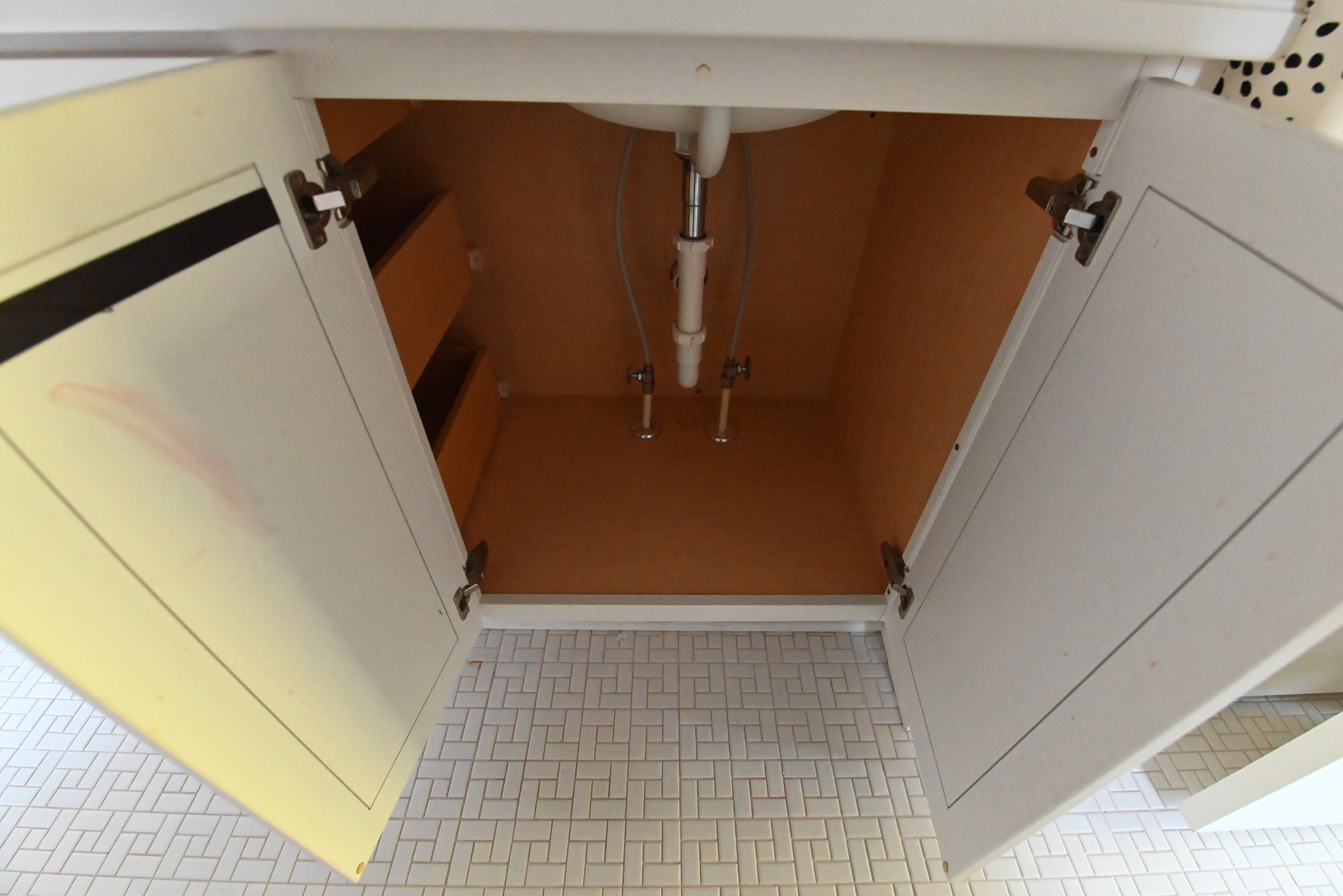 Century Cabinetry Traditional 75" White Double Bowl Vanity with Corian Top, Sinks and Faucets