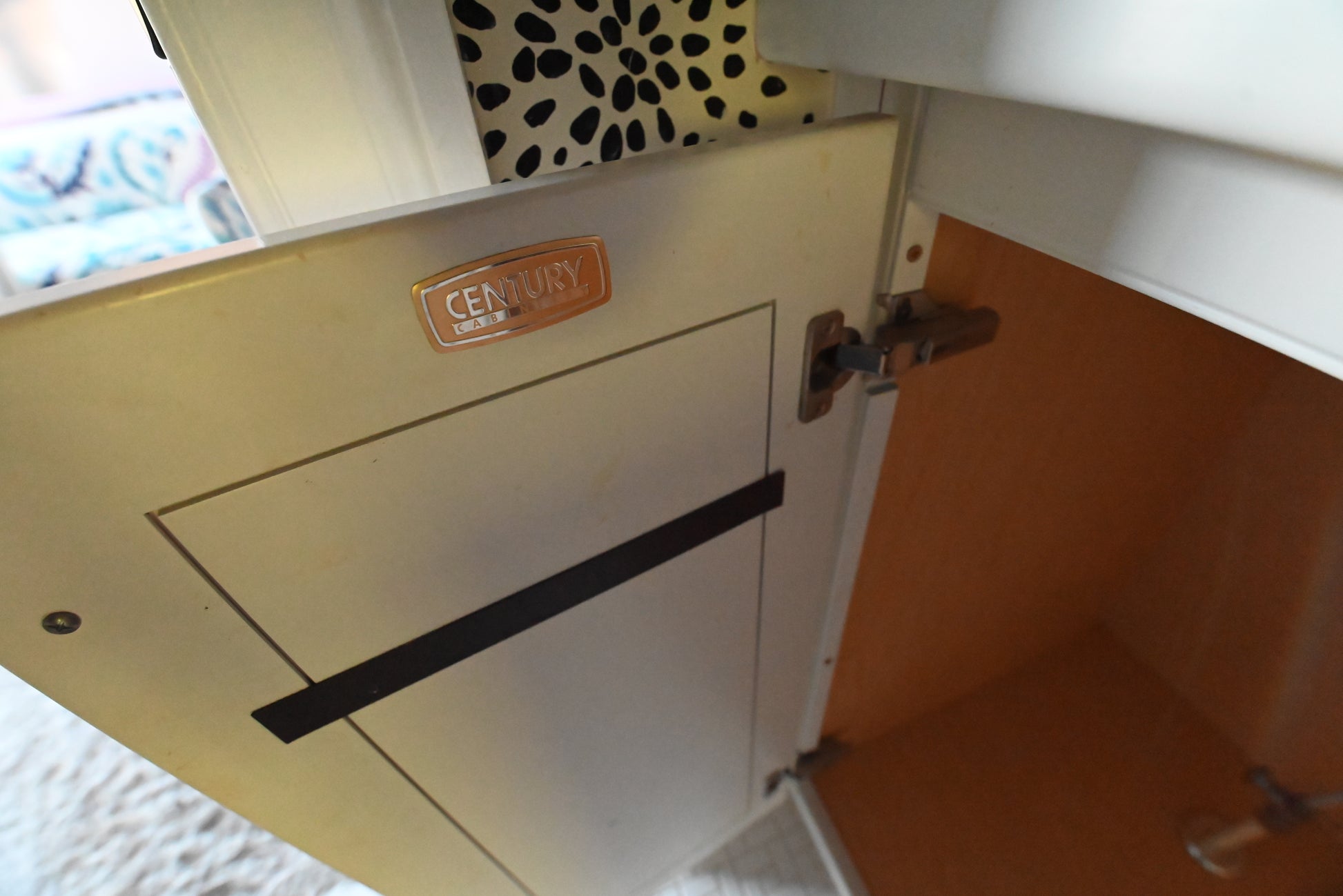 Century Cabinetry Traditional 75" White Double Bowl Vanity with Corian Top, Sinks and Faucets