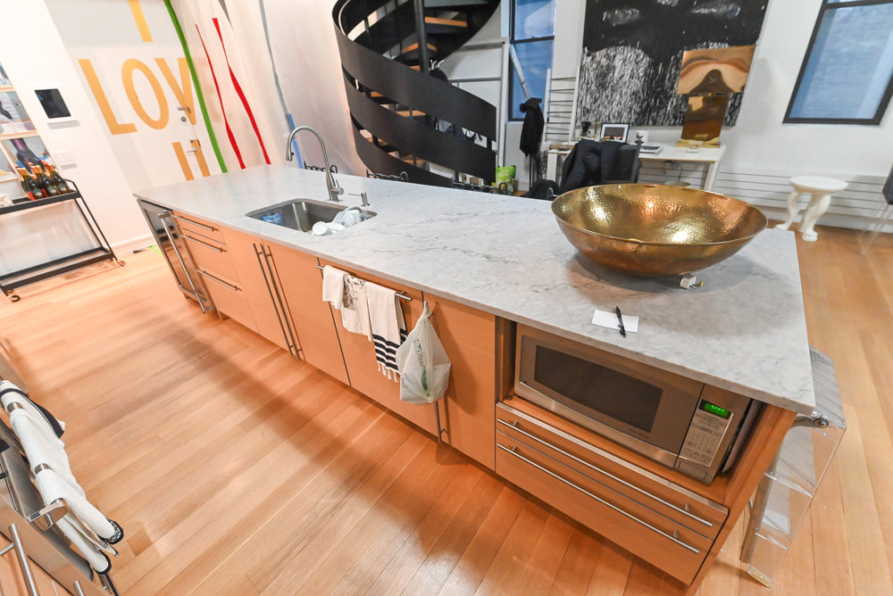 Poggenpohl Modern Veneer Kitchen with Island and Viking Appliances