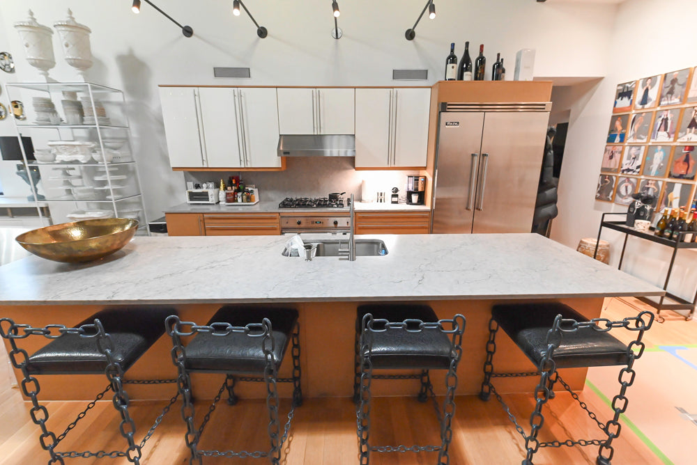 Poggenpohl Modern Veneer Kitchen with Island and Viking Appliances