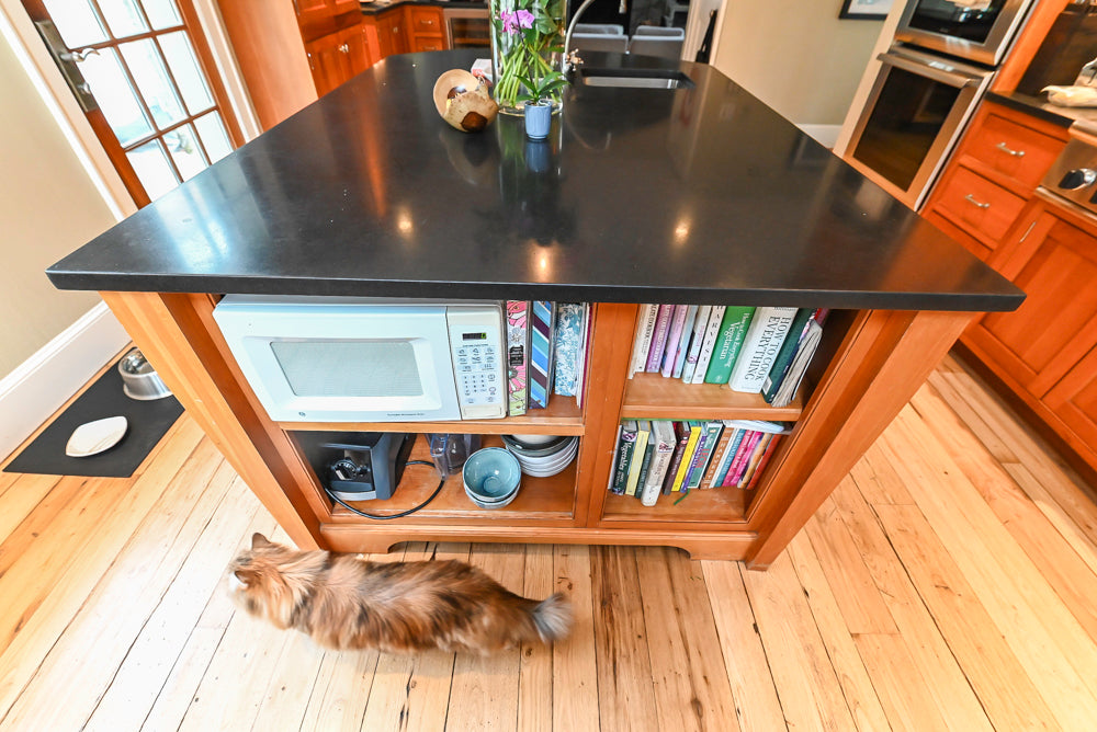 “The Davenport” Traditional Wooden Kitchen with Island and 48" Sub-Zero Refrigerator