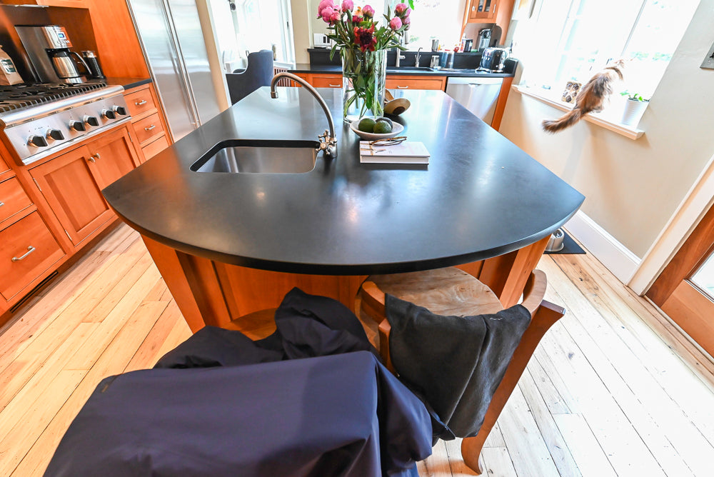 “The Davenport” Traditional Wooden Kitchen with Island and 48" Sub-Zero Refrigerator