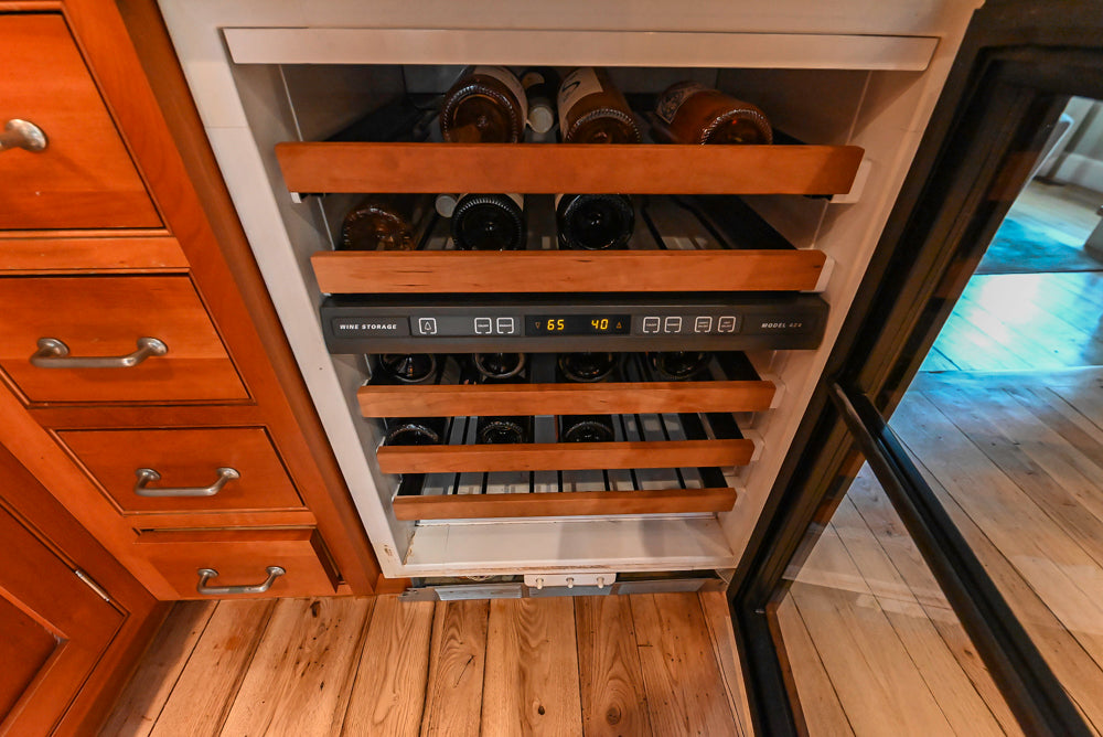 “The Davenport” Traditional Wooden Kitchen with Island and 48" Sub-Zero Refrigerator