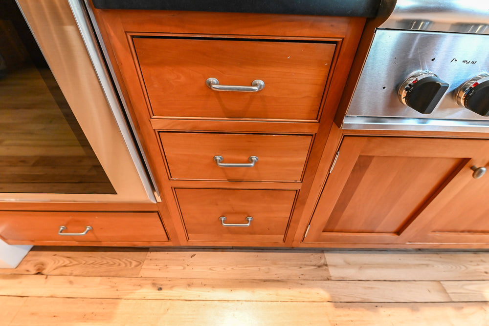 “The Davenport” Traditional Wooden Kitchen with Island and 48" Sub-Zero Refrigerator