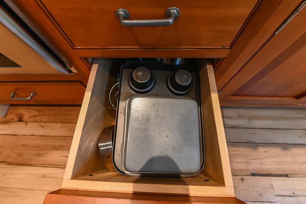 “The Davenport” Traditional Wooden Kitchen with Island and 48" Sub-Zero Refrigerator