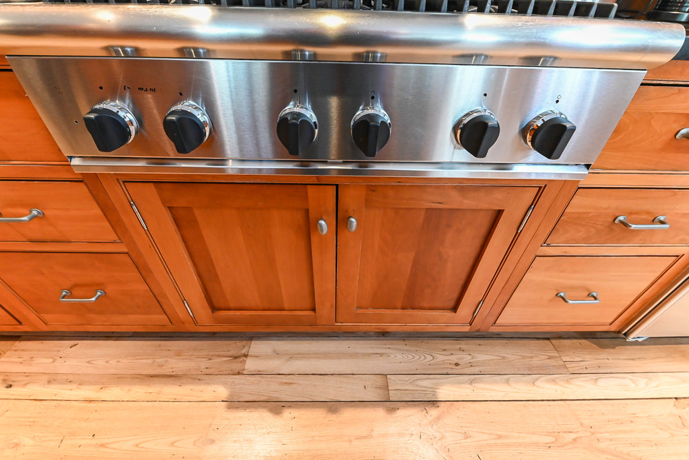 “The Davenport” Traditional Wooden Kitchen with Island and 48" Sub-Zero Refrigerator