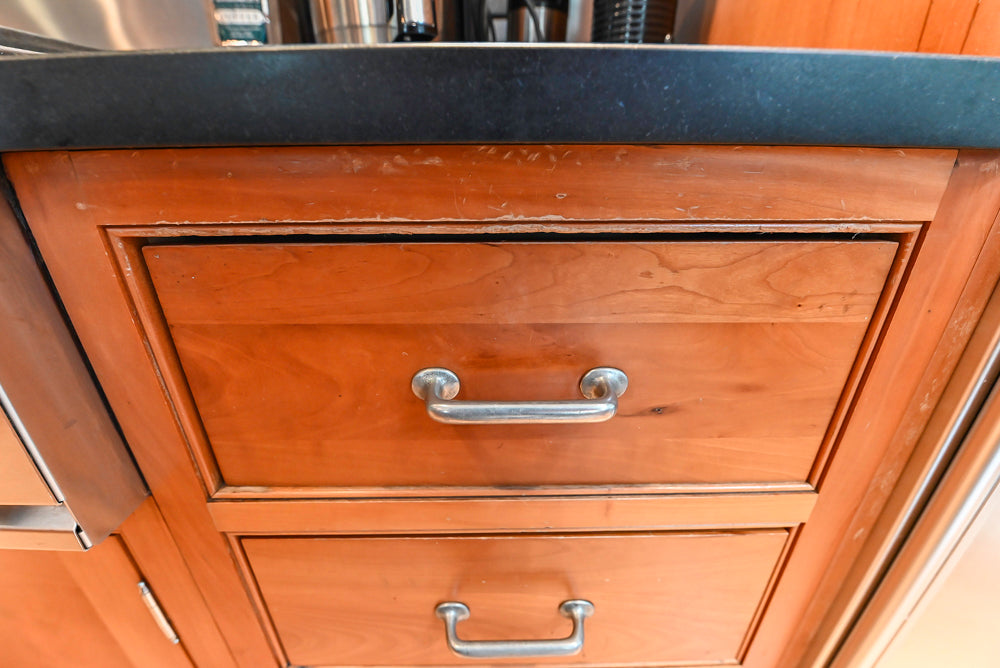 “The Davenport” Traditional Wooden Kitchen with Island and 48" Sub-Zero Refrigerator