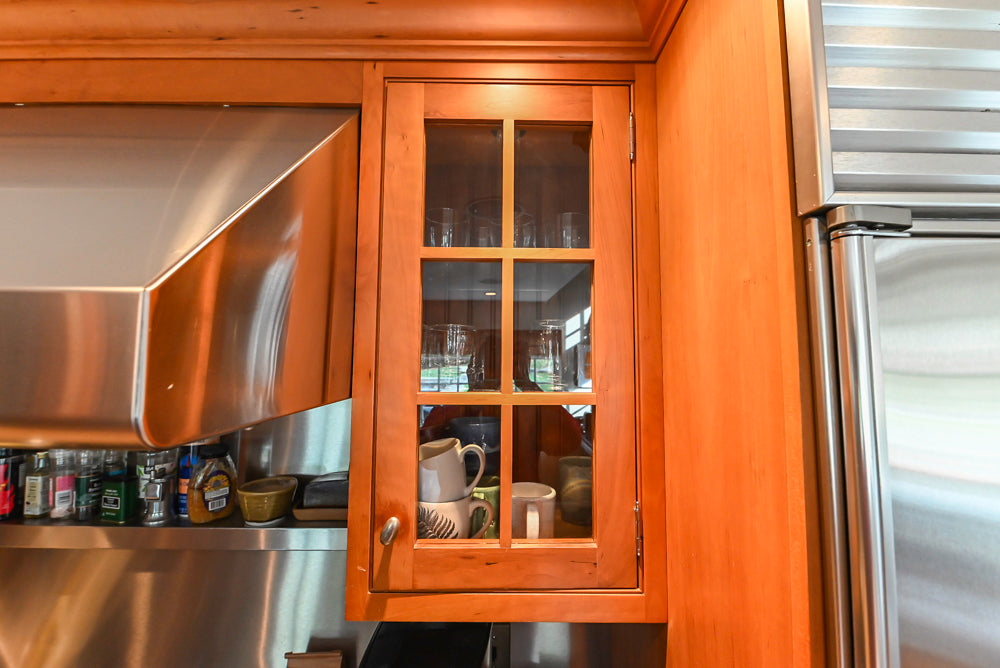 “The Davenport” Traditional Wooden Kitchen with Island and 48" Sub-Zero Refrigerator