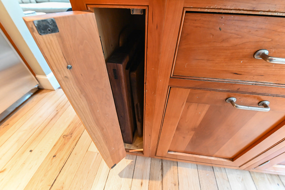“The Davenport” Traditional Wooden Kitchen with Island and 48" Sub-Zero Refrigerator