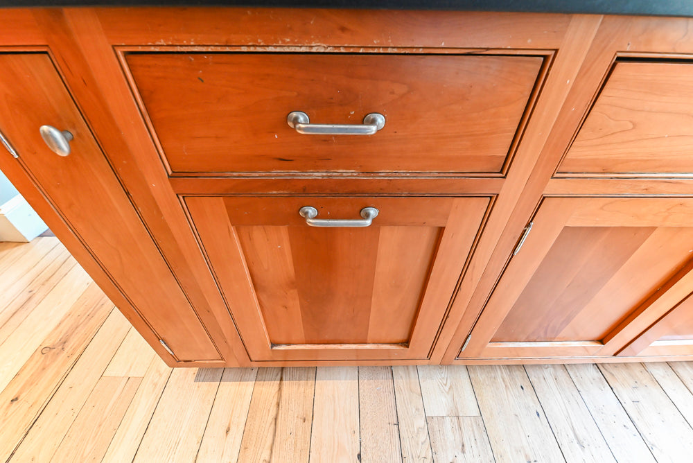 “The Davenport” Traditional Wooden Kitchen with Island and 48" Sub-Zero Refrigerator