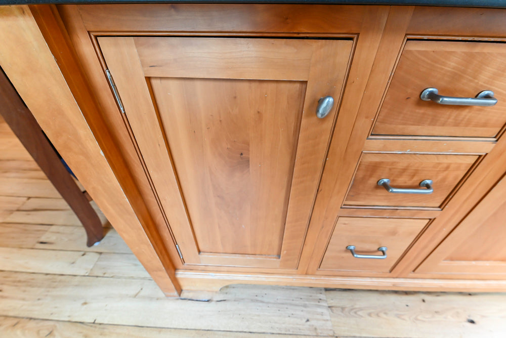 “The Davenport” Traditional Wooden Kitchen with Island and 48" Sub-Zero Refrigerator