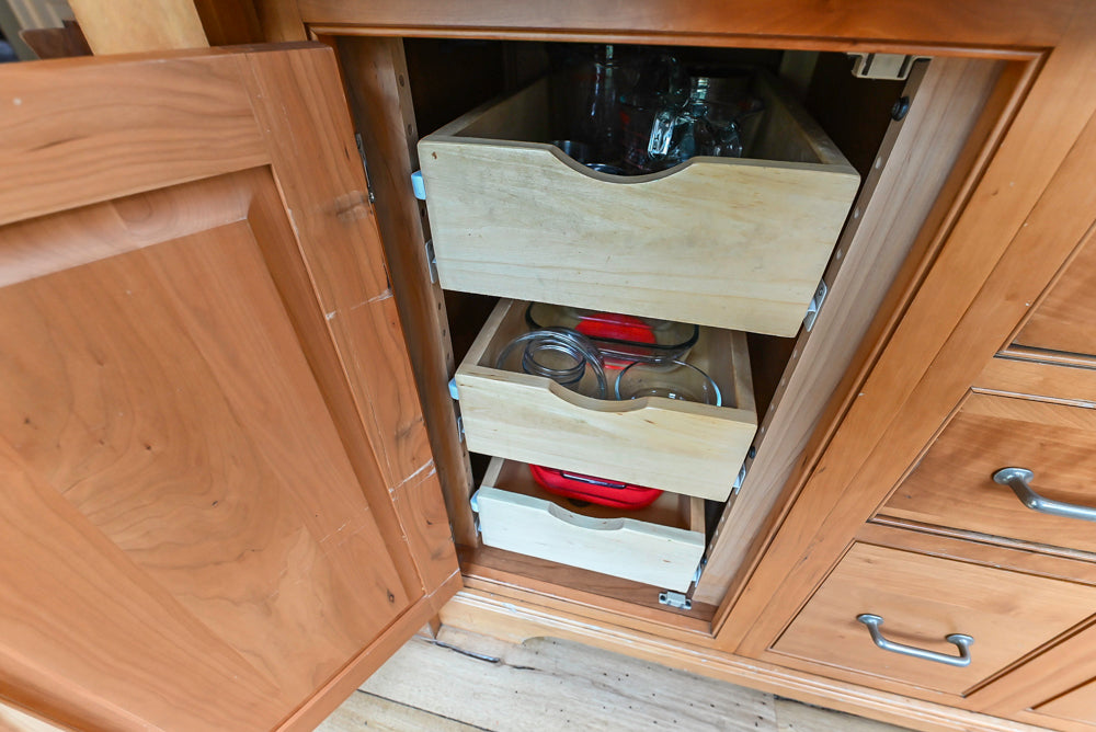 “The Davenport” Traditional Wooden Kitchen with Island and 48" Sub-Zero Refrigerator