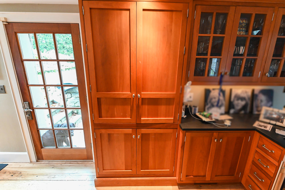“The Davenport” Traditional Wooden Kitchen with Island and 48" Sub-Zero Refrigerator