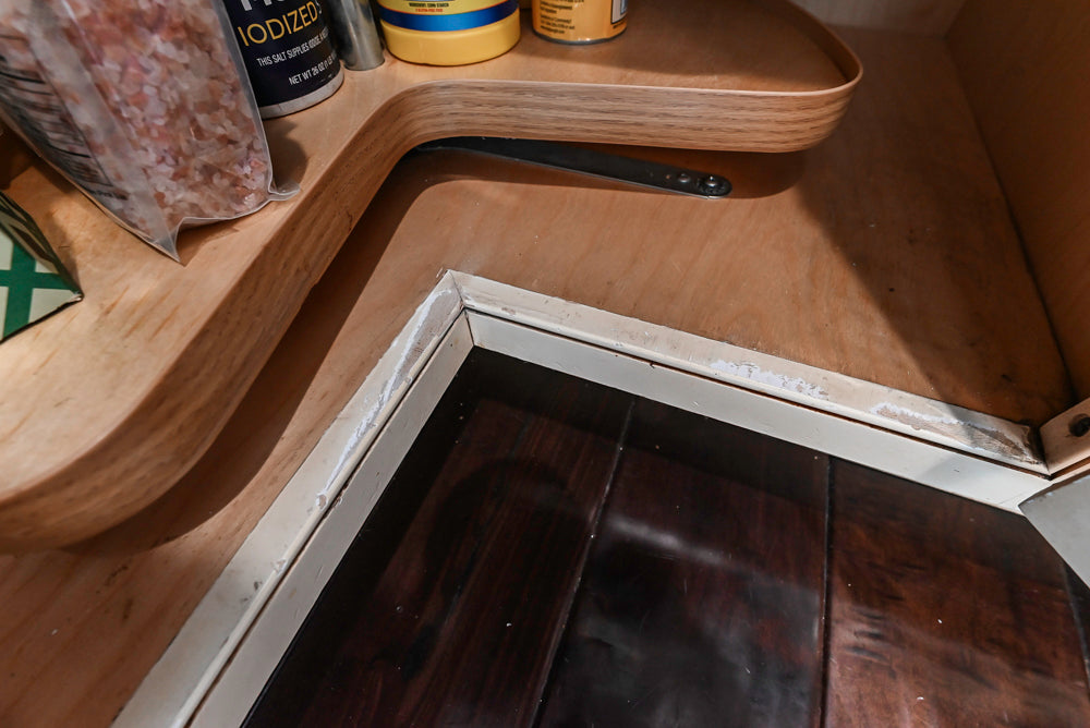 “The Harcourt” Traditional Two-Tone Distressed Kitchen with Green Island, Quartz Countertops and Appliances