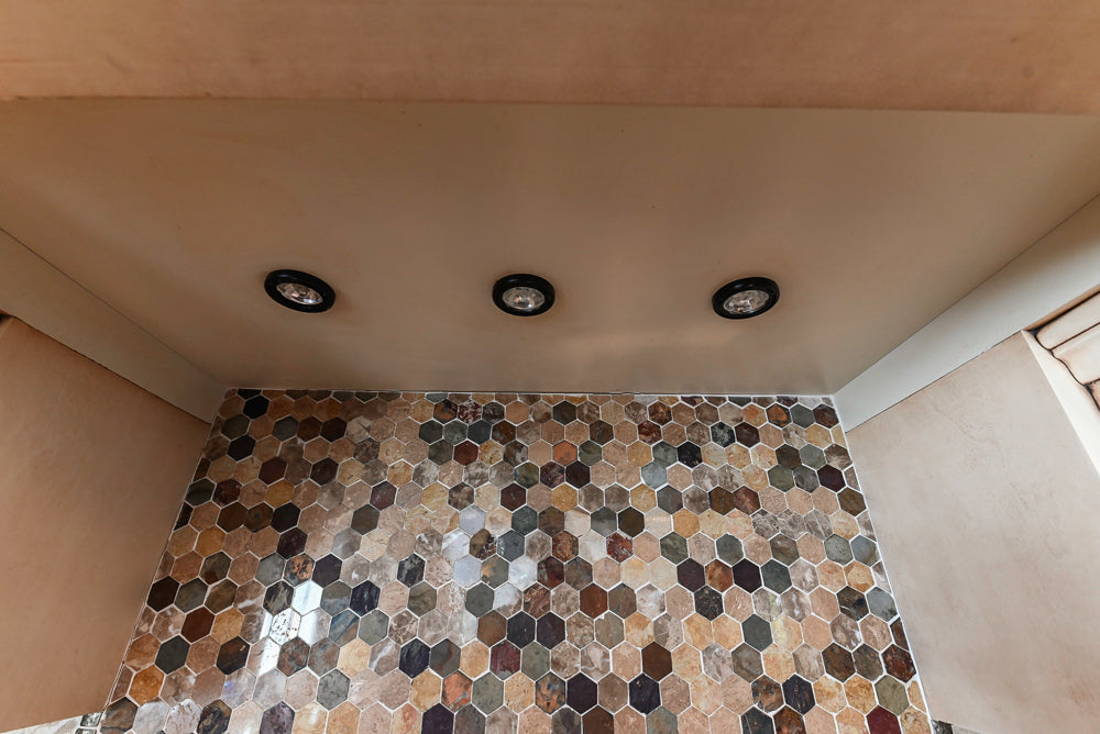 “The Harcourt” Traditional Two-Tone Distressed Kitchen with Green Island, Quartz Countertops and Appliances